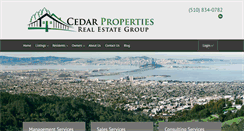 Desktop Screenshot of cedarproperties.com